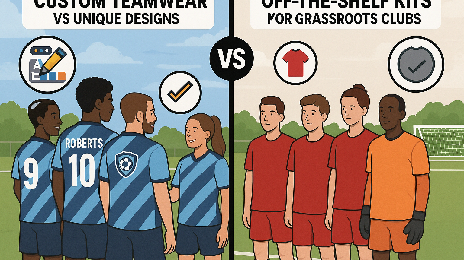 Custom Teamwear vs Off-the-Shelf Kits: Which Is Better for Grassroots Clubs?
