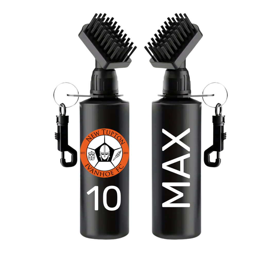 Two black hair dryers with attachments on a white background, featuring 'New Tufton' and 'MAX' branding.