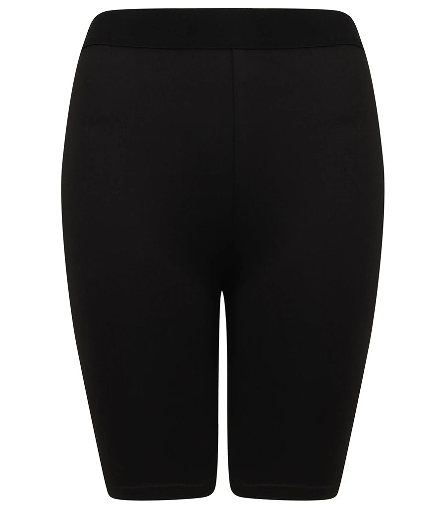 SF Clothing Ladies Fashion Cycling Shorts - Black/Black