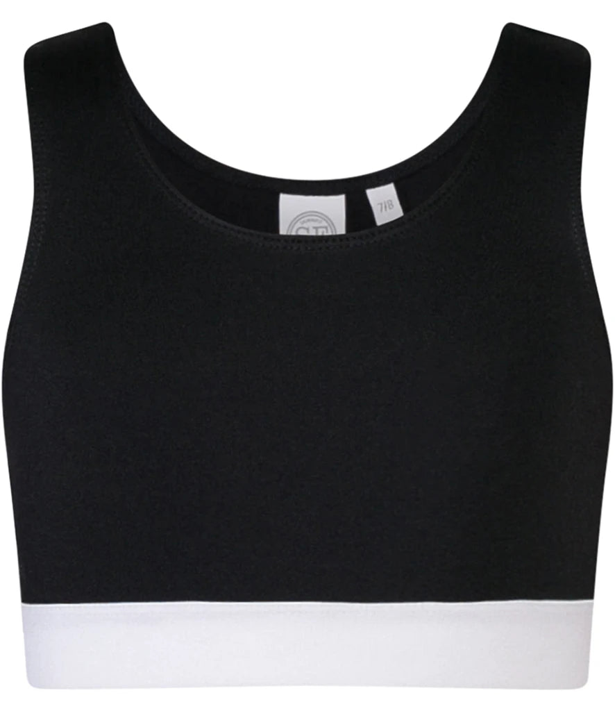 SF Clothing Kids Fashion Crop Top - Black/White