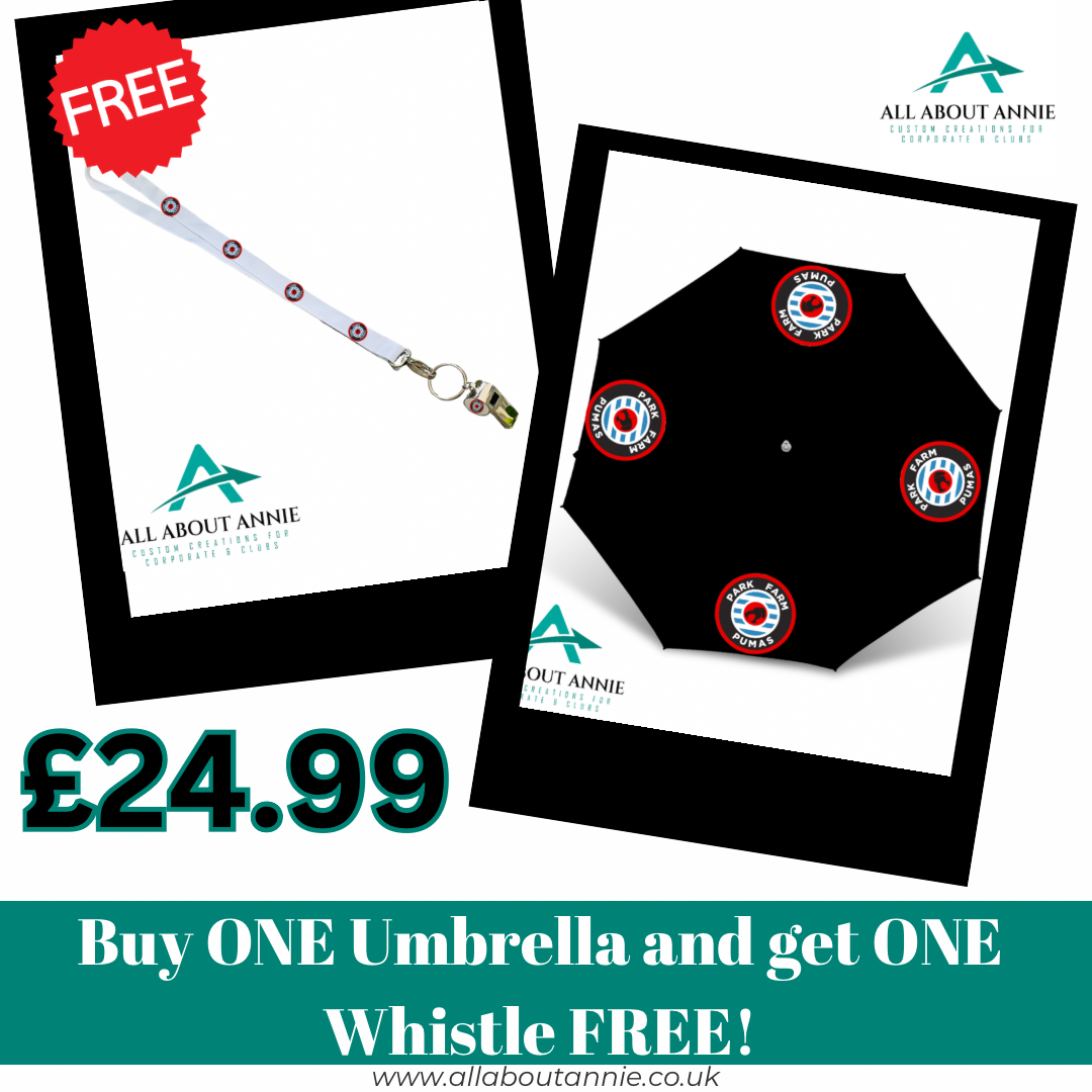 Umbrella & Whistle Bundle - Black