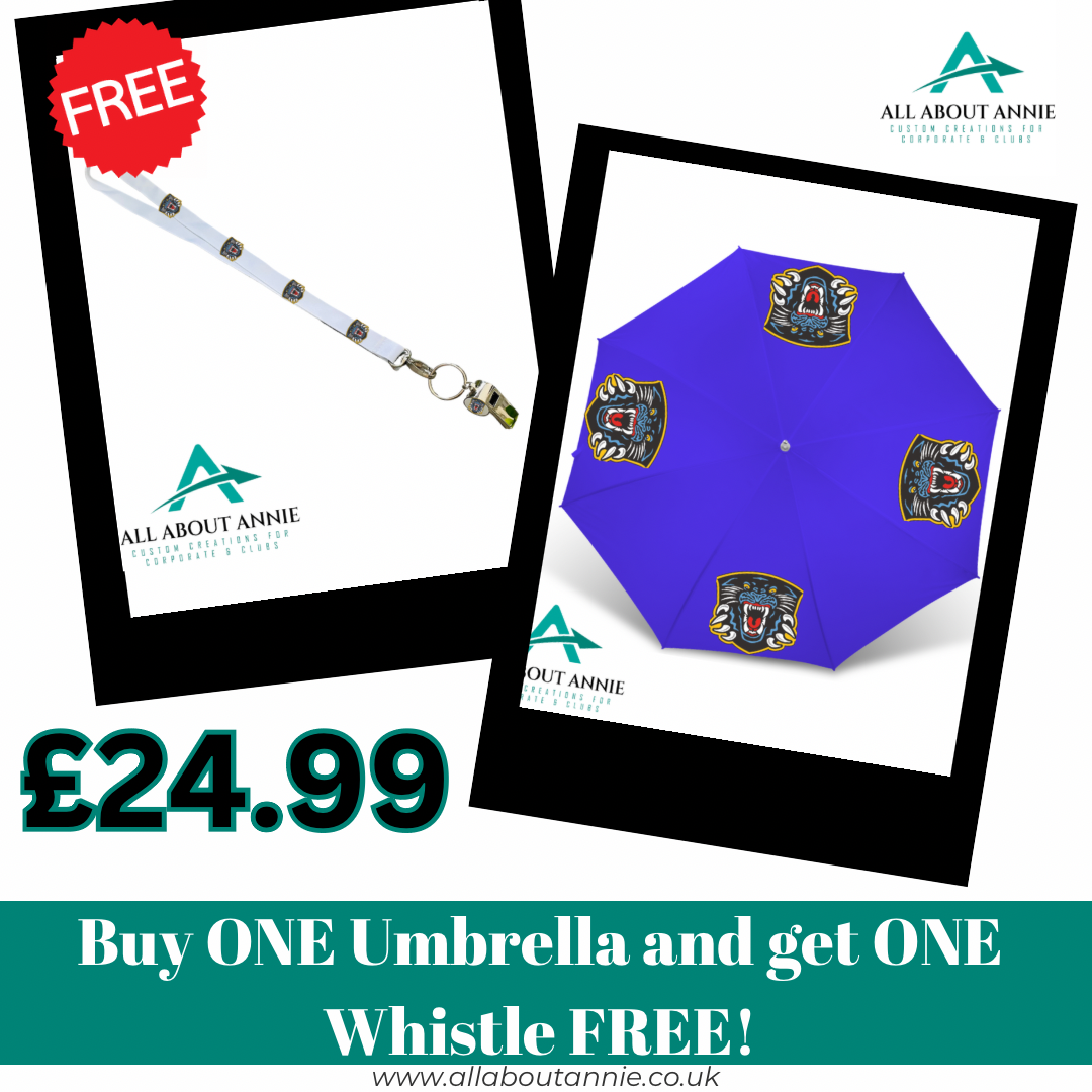 Umbrella & Whistle Bundle - Royal Blue
