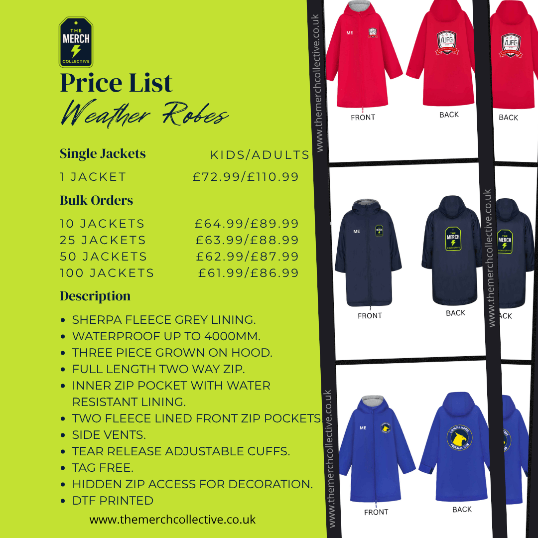 Adults Weather Robe - The Merch Collective UK