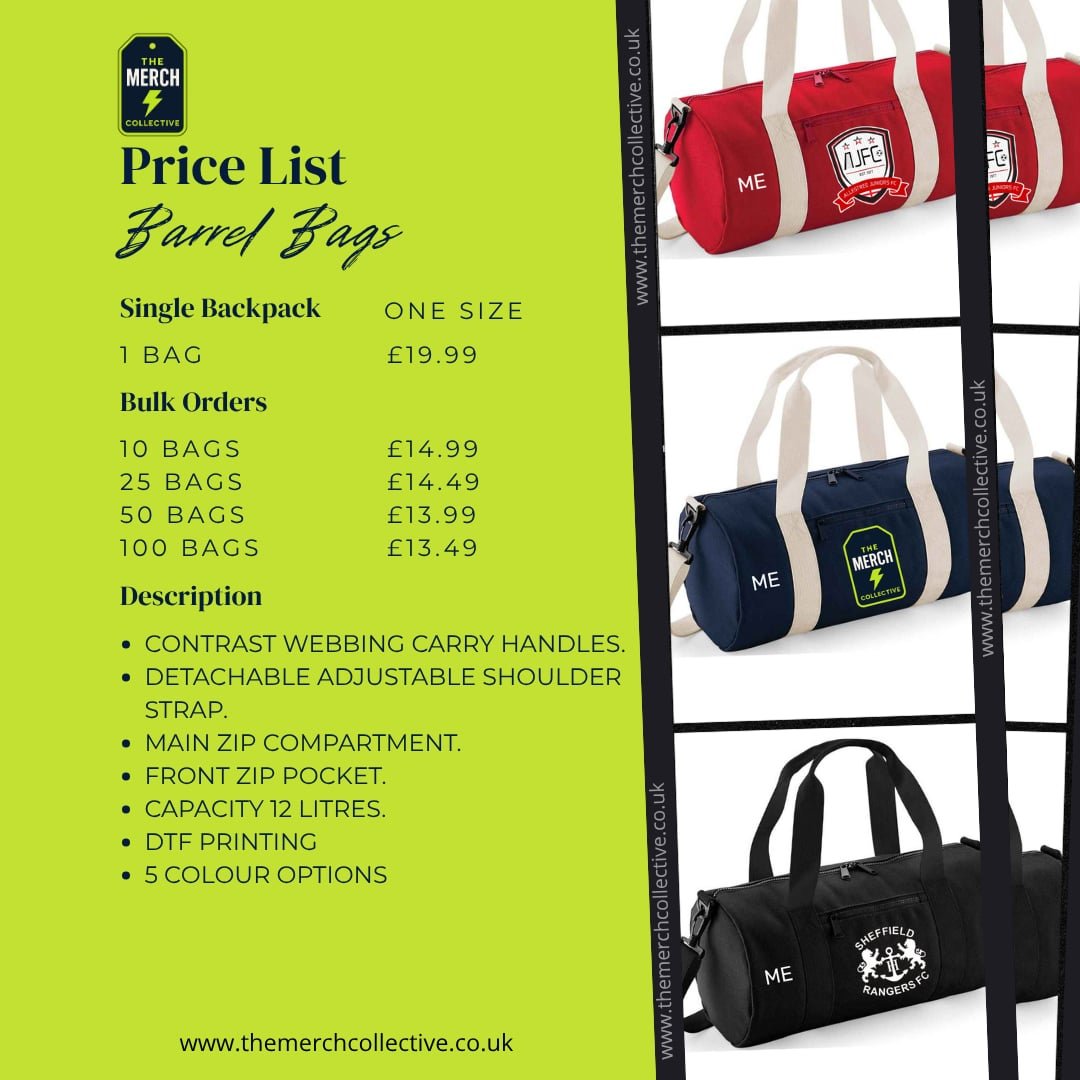 Barrel Bag - The Merch Collective UK