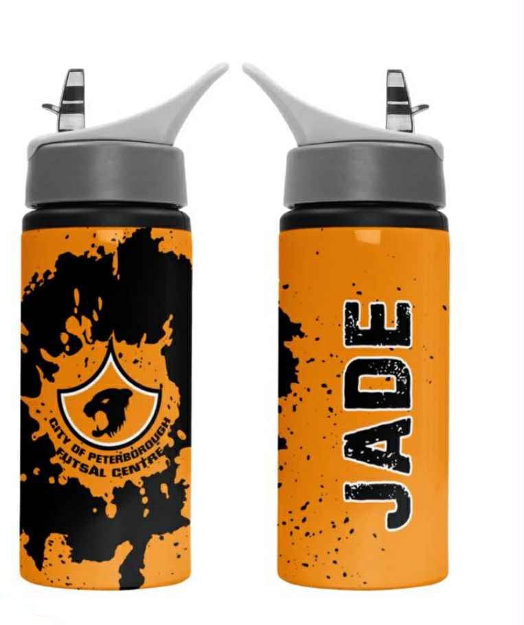 City of Peterborough Futsal Centre 750ml Straw Top Water Bottle - The Merch Collective UK