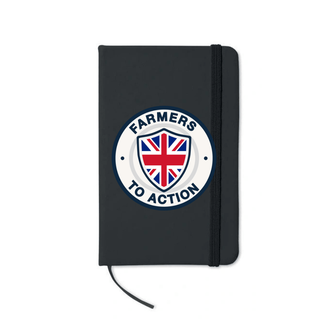 Farmers To Action A5 PU Leather Notebook - The Merch Collective UK