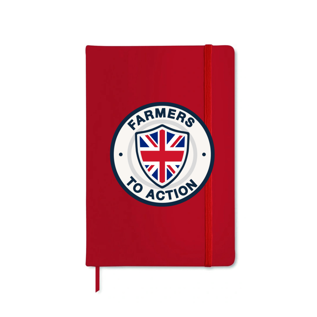 Farmers To Action A5 PU Leather Notebook - The Merch Collective UK