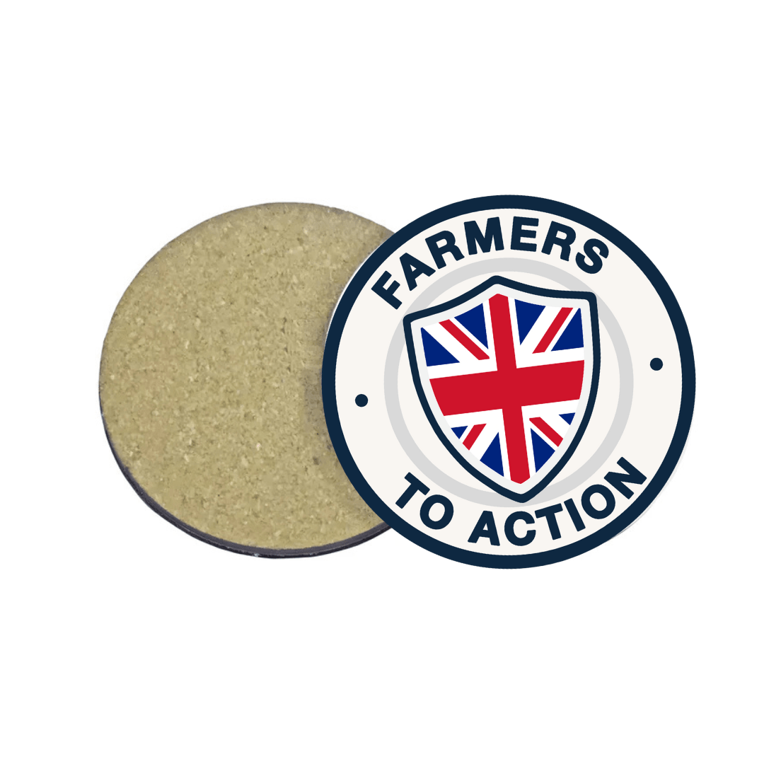 Farmers To Action Drinks Coaster - The Merch Collective UK