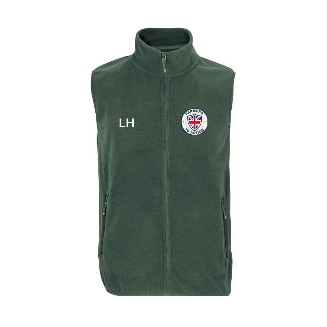 Farmers To Action Fleece Bodywarmer - The Merch Collective UK