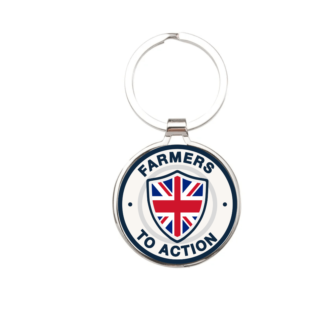 Farmers To Action Metal Keyring - The Merch Collective UK