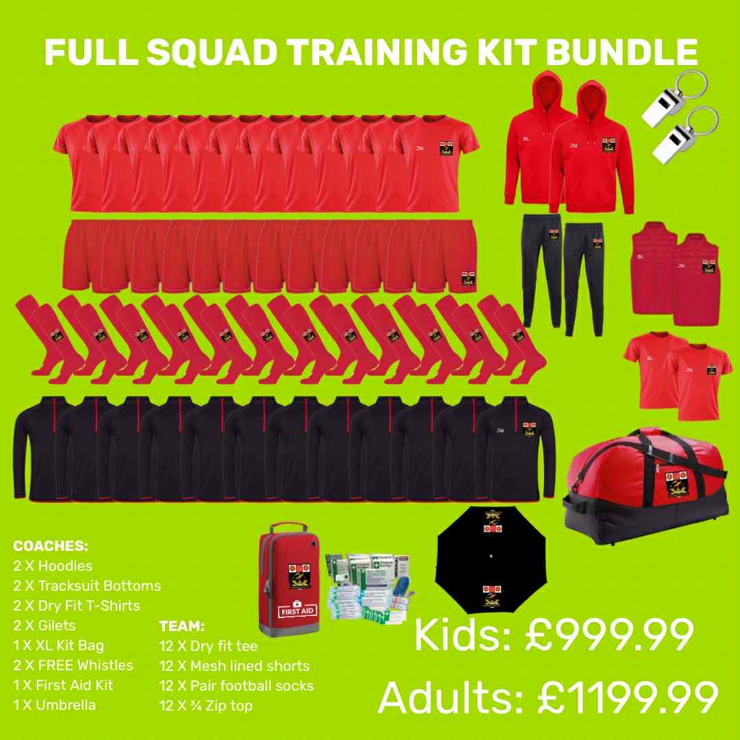 FULL SQUAD TRAINING KIT BUNDLE - The Merch Collective UK