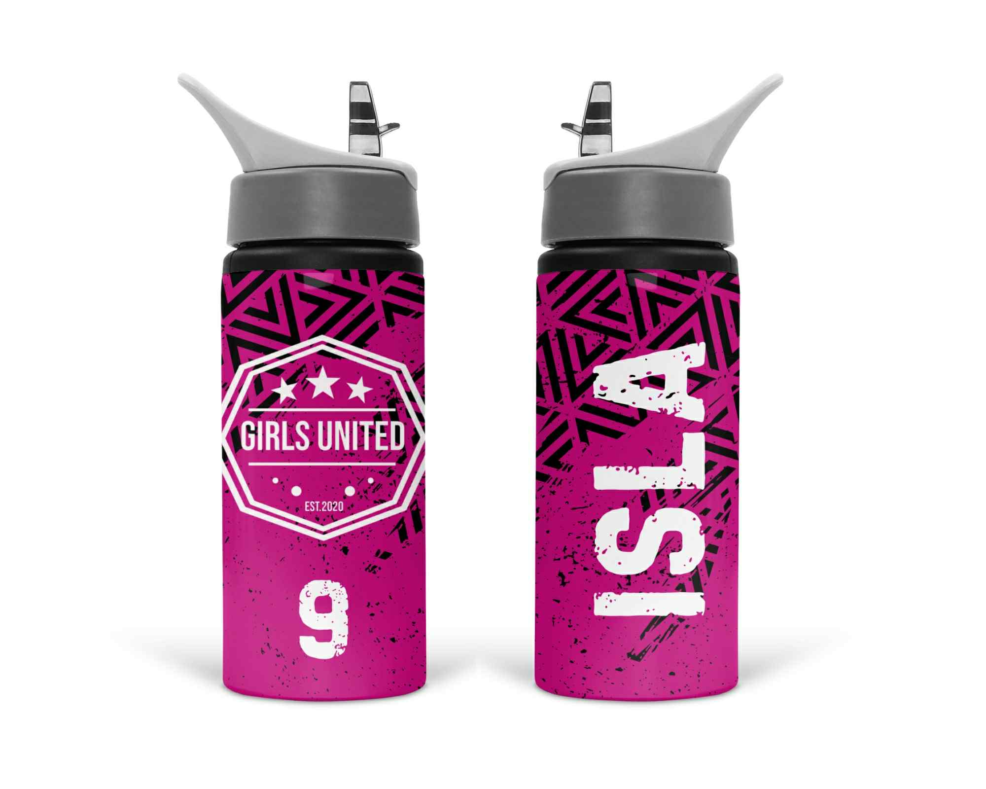 Girls United 750ml Straw Top Water Bottle - The Merch Collective UK