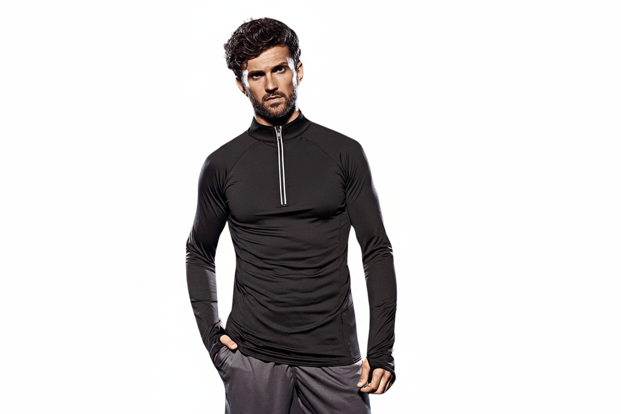 Half Zip Active Top Men’s - The Merch Collective UK
