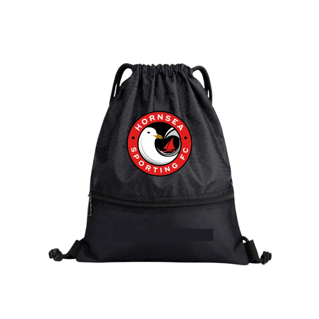 Hornsea Sporting FC Sports Black Drawstring Bag - The Merch Collective UK