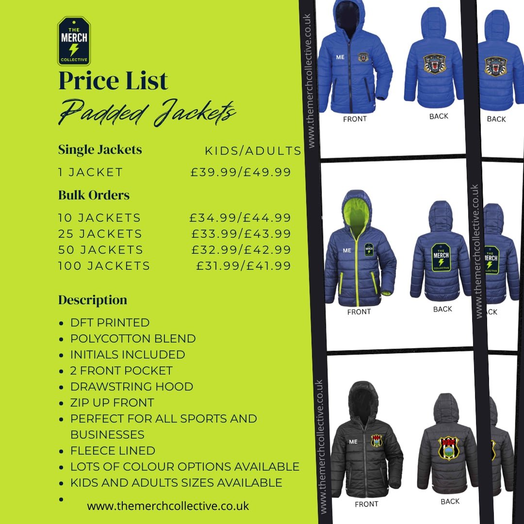 Kids Core Soft Padded Jacket - The Merch Collective UK
