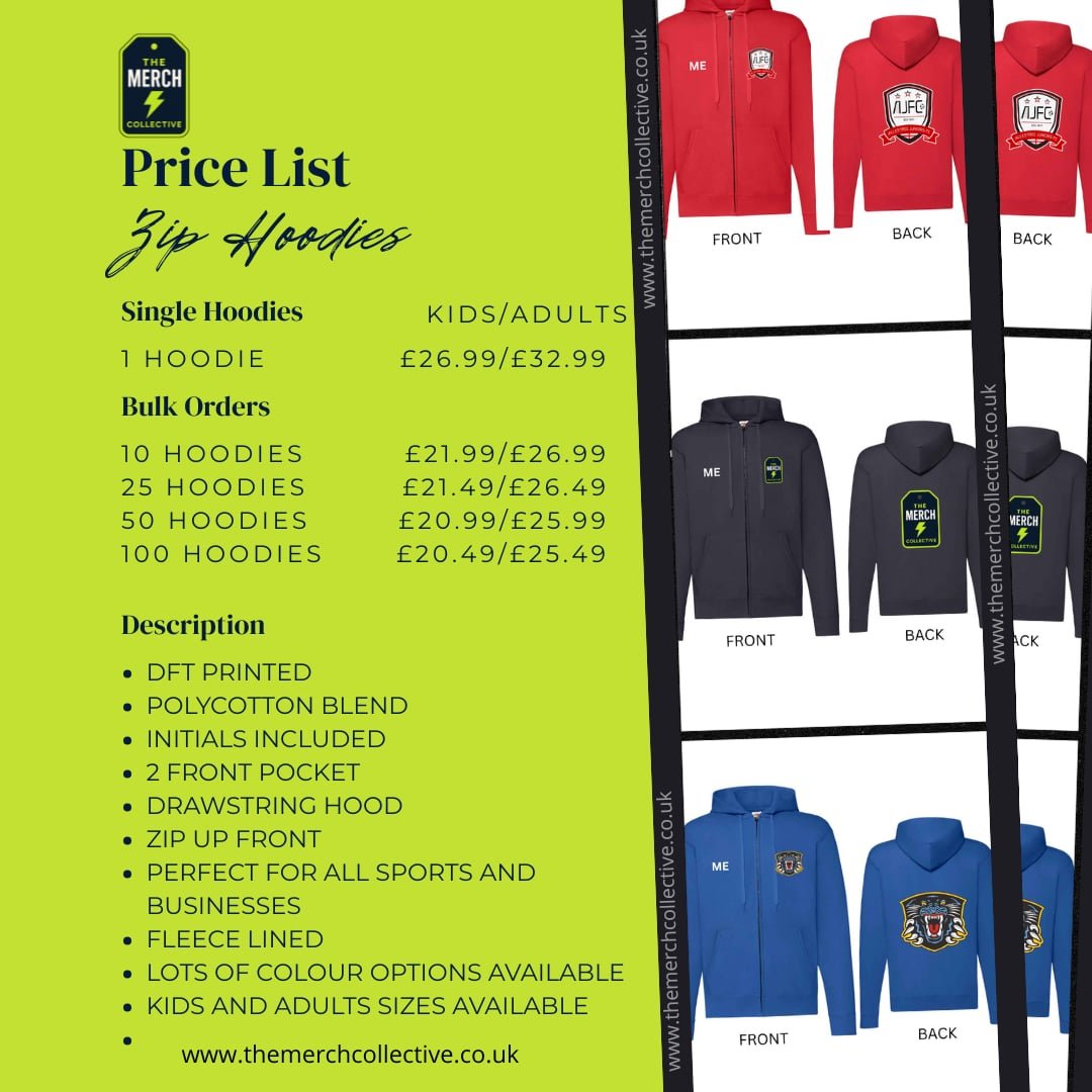 Kids Zip Hoodie - The Merch Collective UK