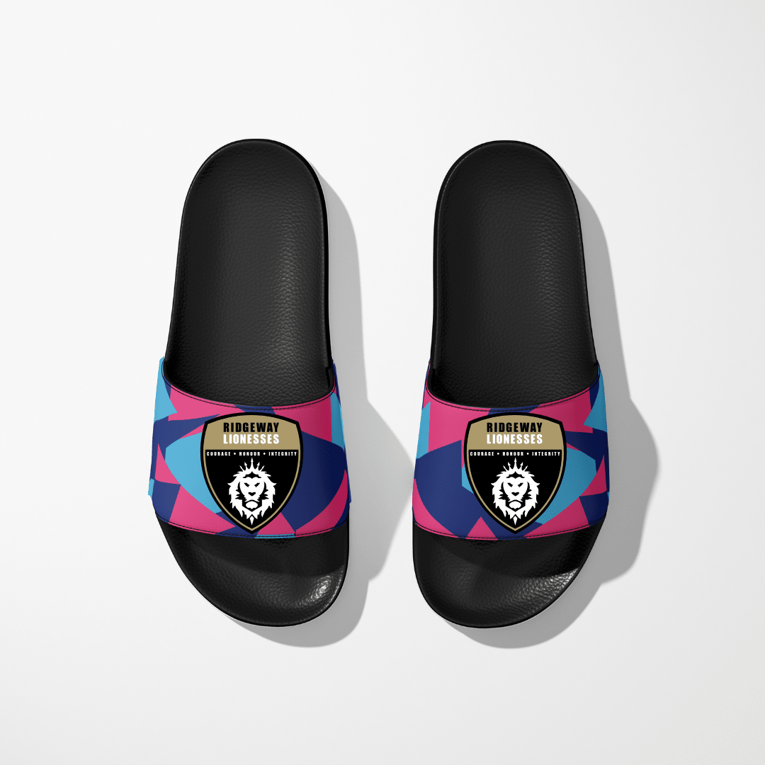 Ridgeway Lionesses Kids Premium Sports Sliders - The Merch Collective UK