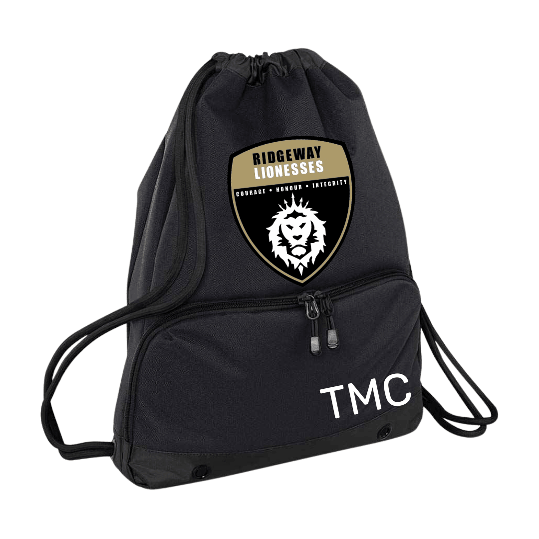 Ridgeway Lionesses Premium Sports Drawstring Bag - The Merch Collective UK