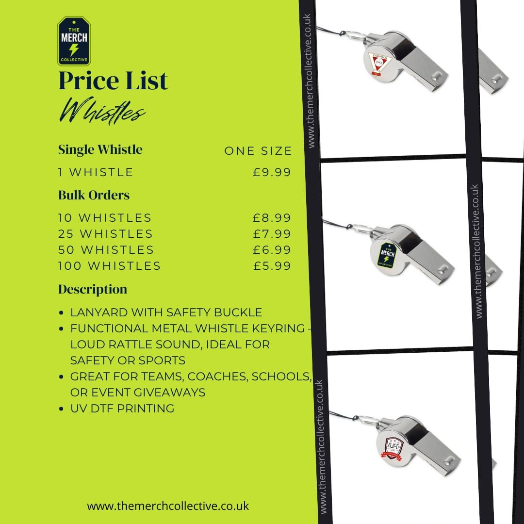 Sports Whistle - The Merch Collective UK