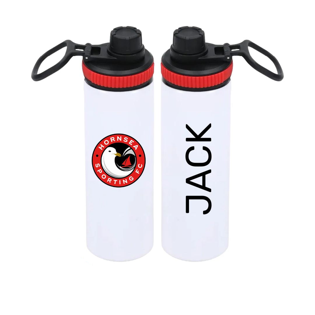 Hornsea Sporting FC 850ml Water Bottle Red