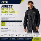 Adults Rain Jacket Size Guide