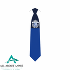 Branded Silk Ties - Navy and Blue