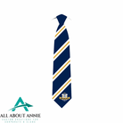 Branded Silk Ties - Yellow, White and Blue