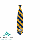 Branded Silk Ties - Yellow and Blue