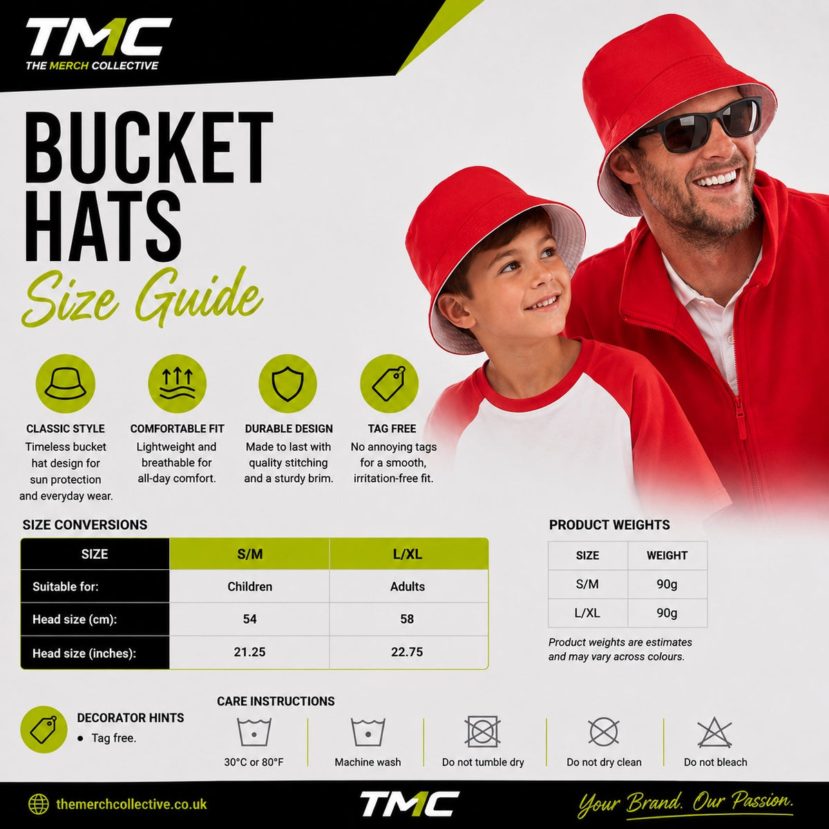 Bucket Hat Size Guide