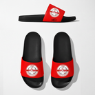 Black and red slides with a logo and 'All About Annie' branding on a white background