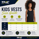 Kids Cool Vest Size Guide