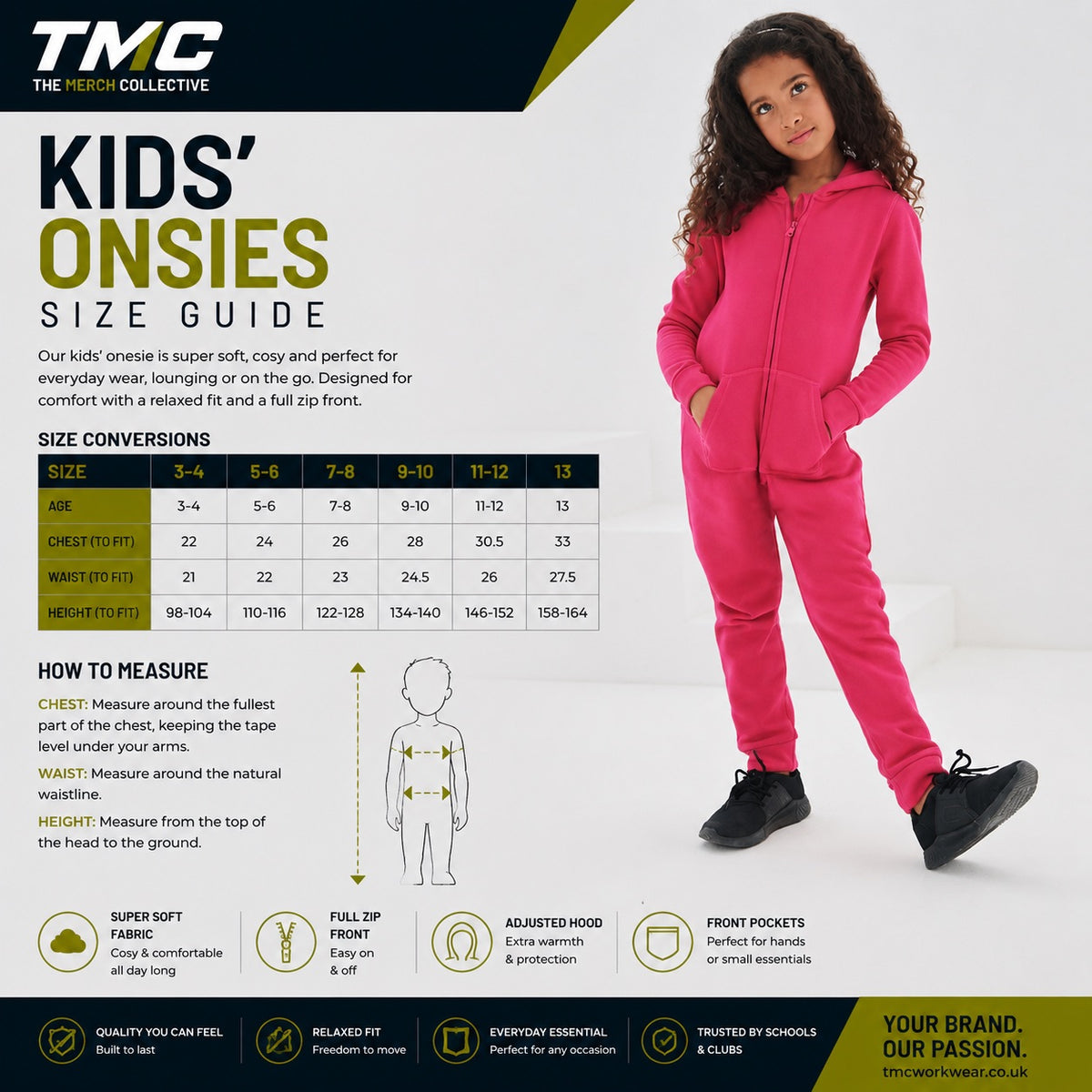 Kids Onesie Side Guide