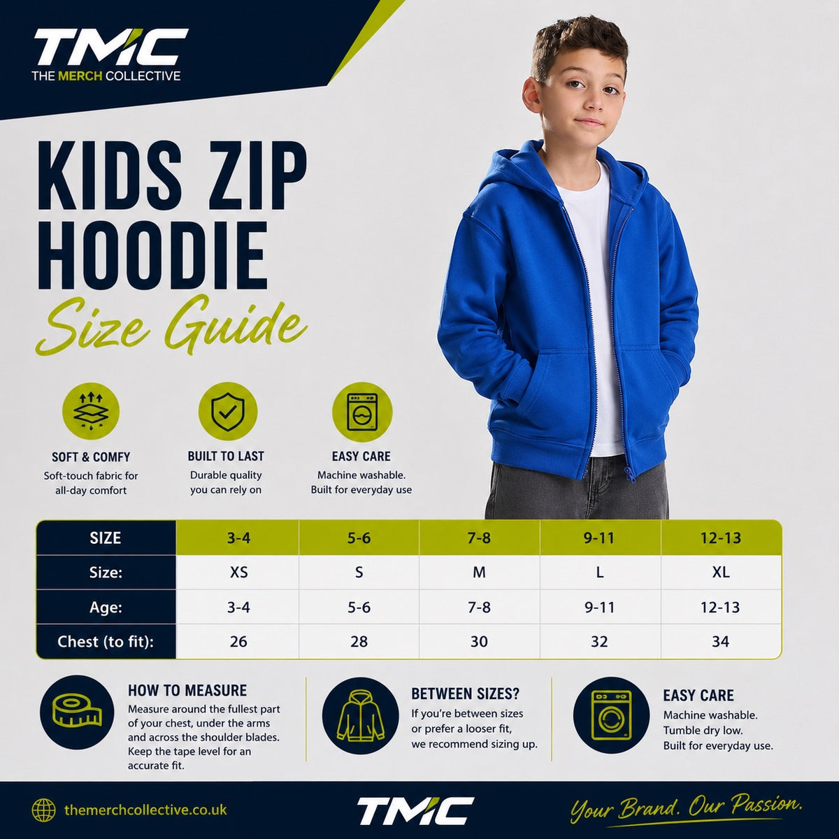 Kids Zoodie Size Guide