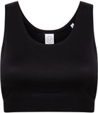 SF Clothing Ladies Fashion Crop Top - Black/Black