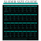 Slider Size Guide.