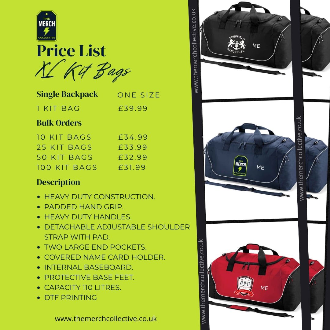 Extra Large Holdall - The Merch Collective UK