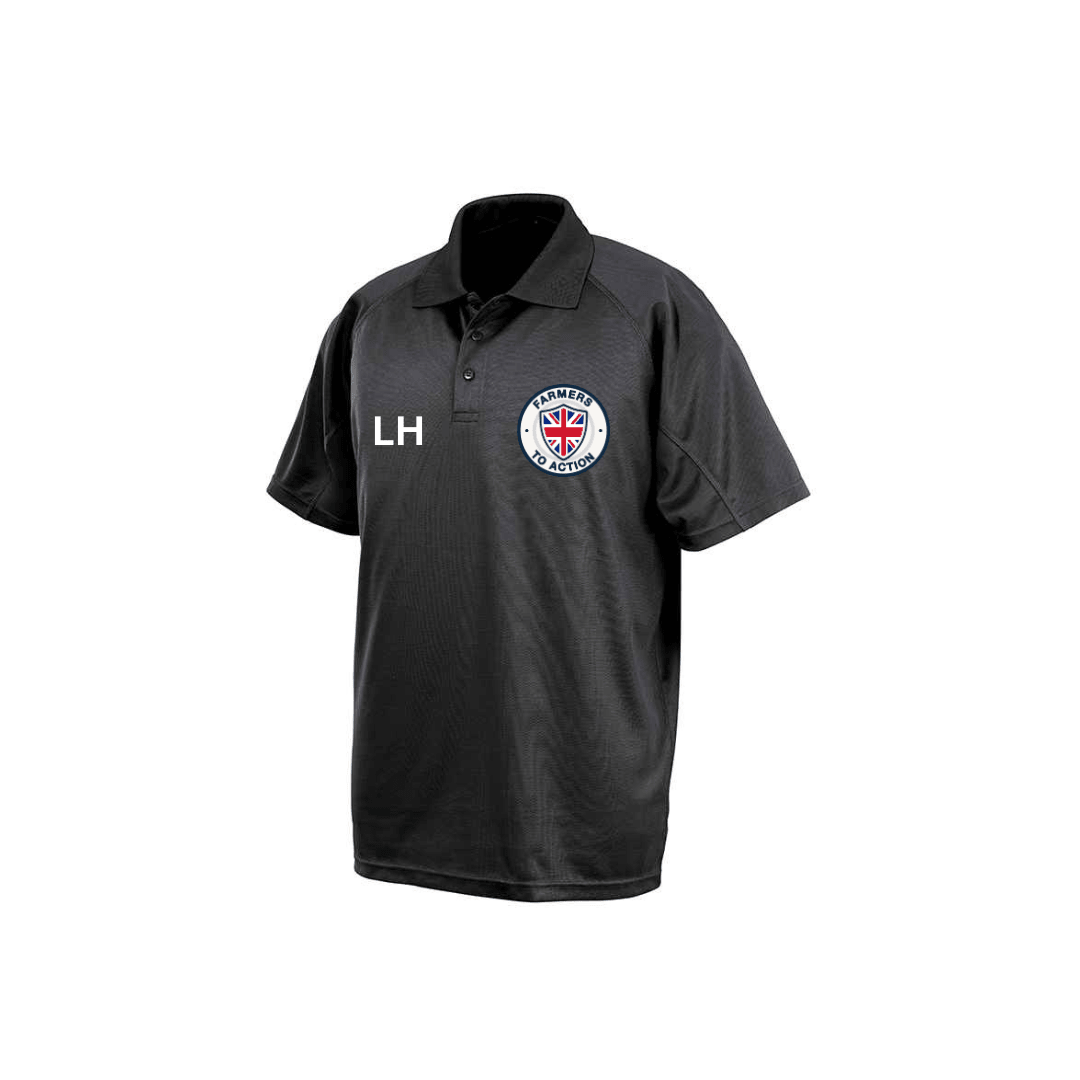 Farmers To Action Aircool Adult Polo Shirt - The Merch Collective UK
