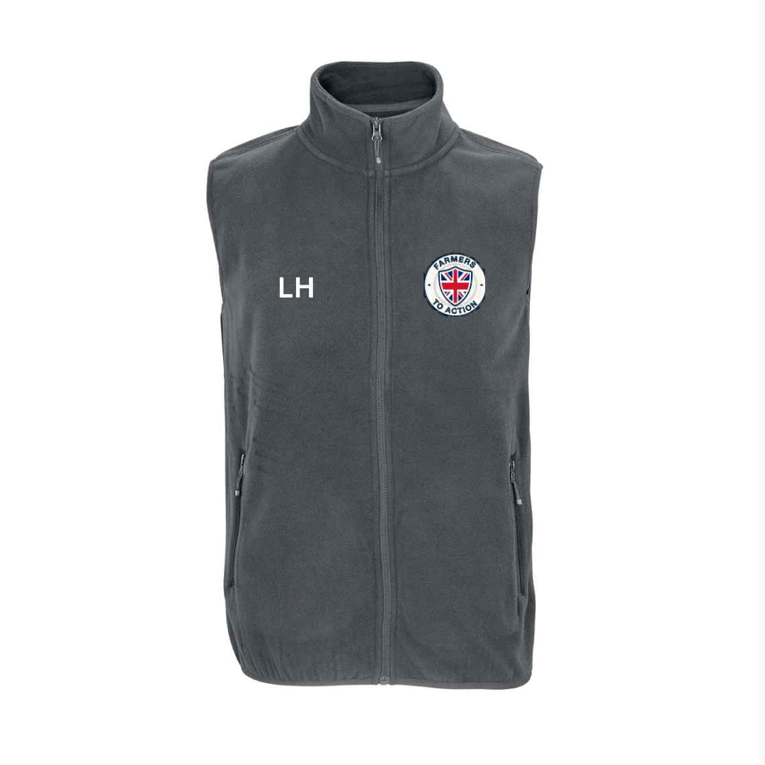 Farmers To Action Fleece Bodywarmer - The Merch Collective UK