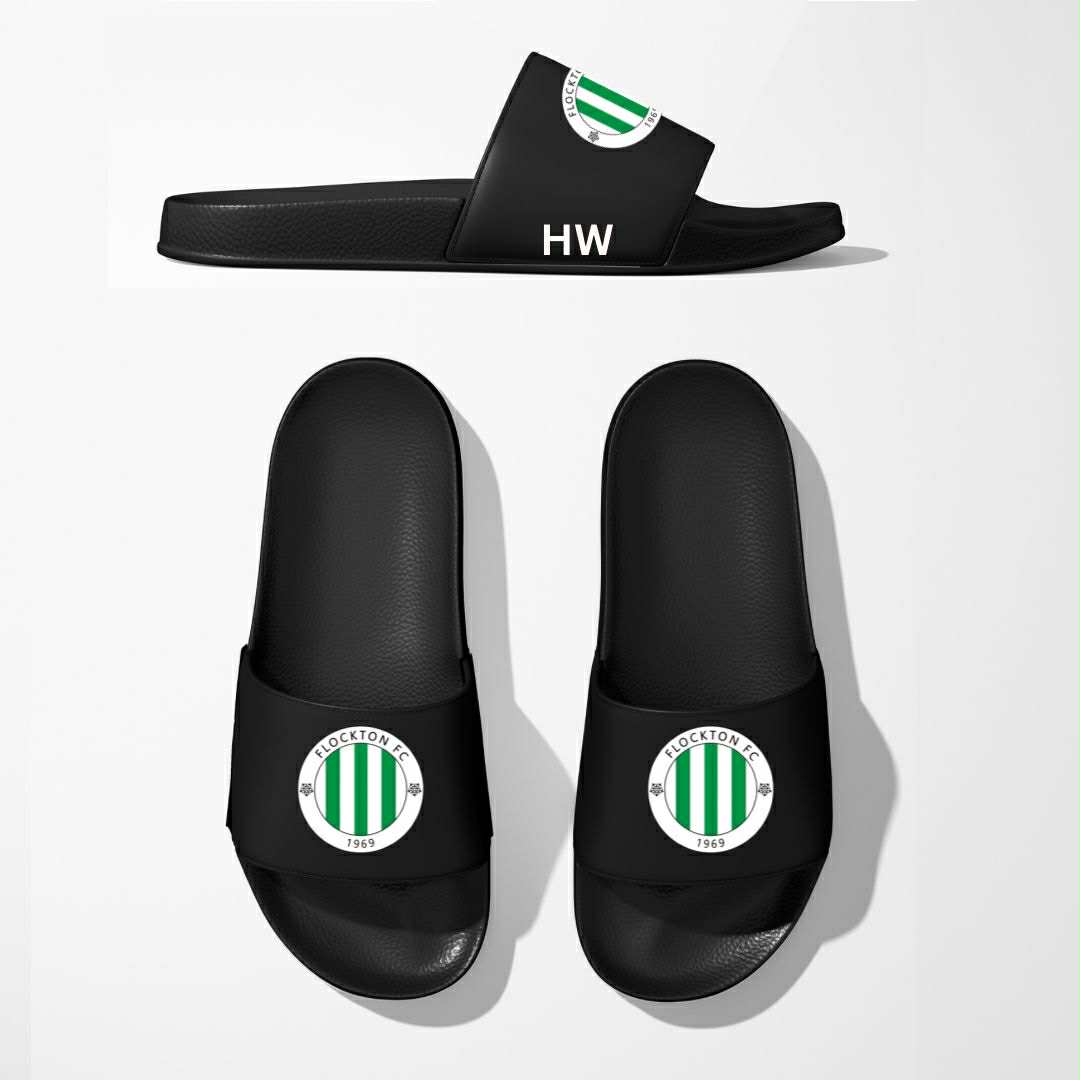 Flockton FC Adults Premium Sports Sliders - All About Annie LTD