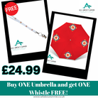 Umbrella & Whistle Bundle - The Merch Collective UK