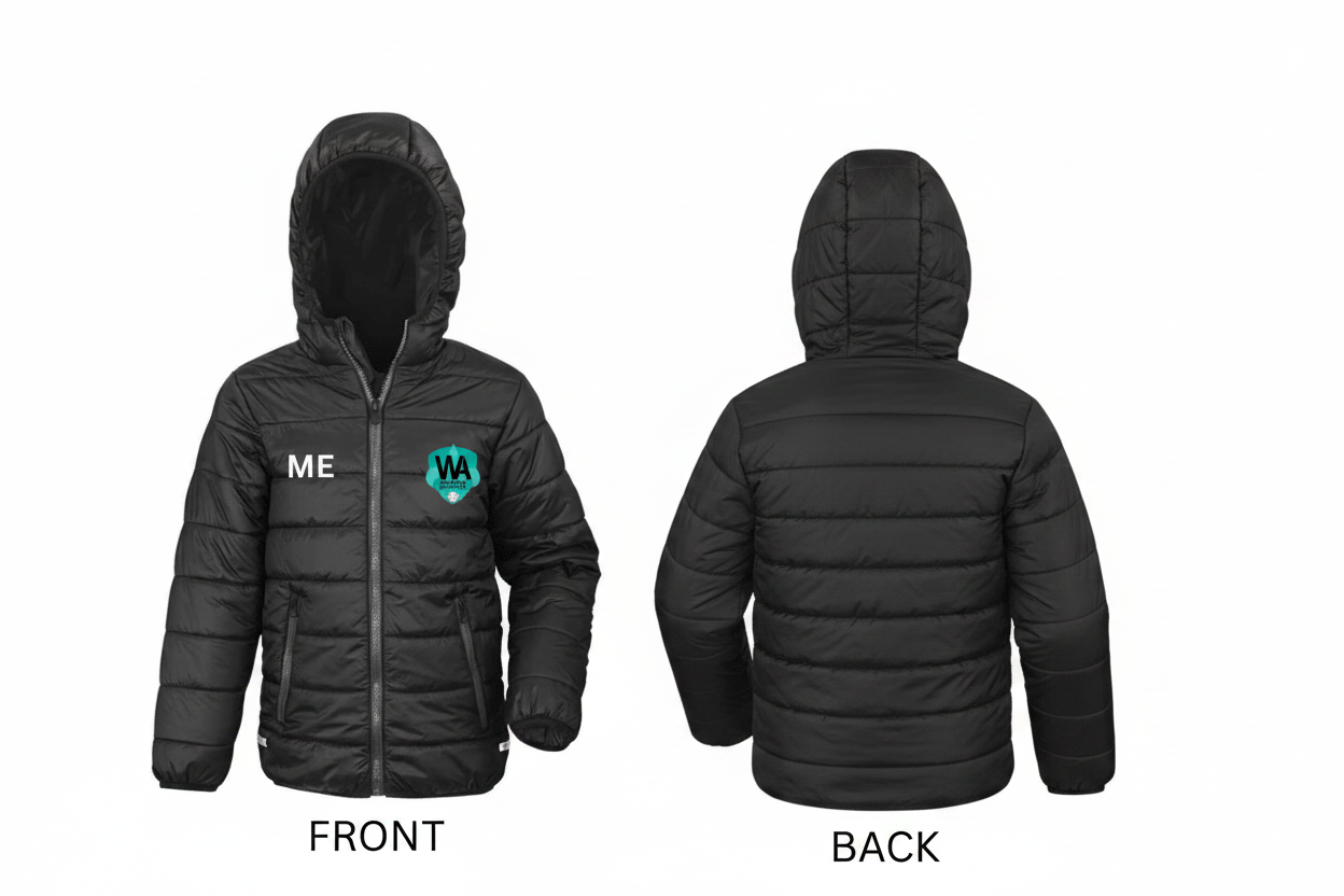 Wakefield Athletic JFC Kids Core Soft Padded Jacket - The Merch Collective UK