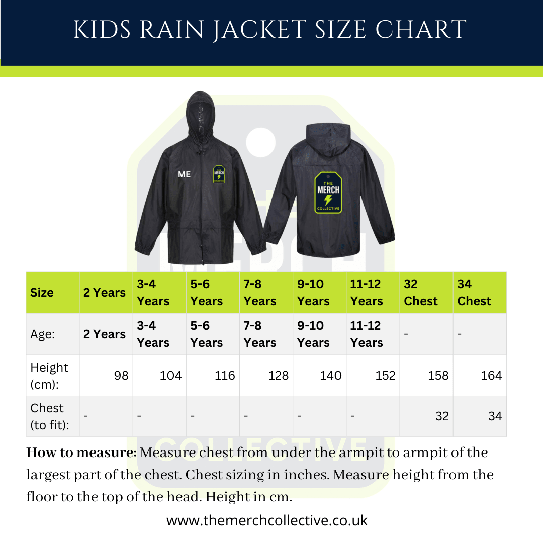Wakefield City Kids Rain Coat - The Merch Collective UK